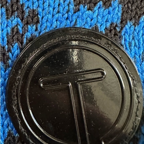 Talbots Fleece Snowflake Blue Patterned Full Zip Jacket - Picture 4 of 6